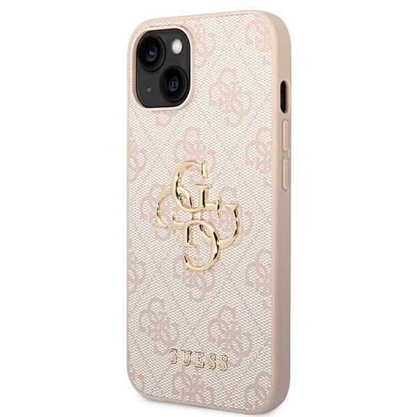 Etui GUESS Apple iPhone 14 4G Big Metal Logo Różowy Hardcase