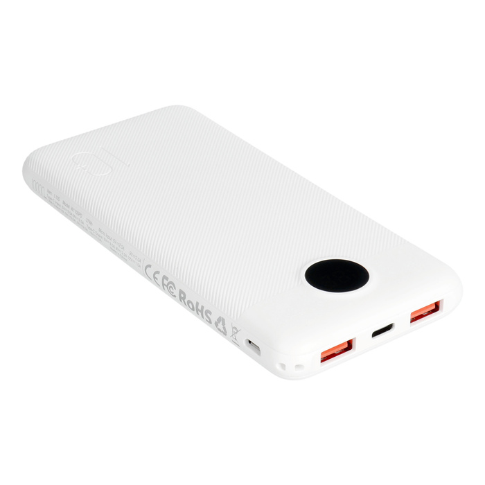 VEGER powerbank 10000 mAh PD QC3.0 2A 20W L10S (W1105PD) biały