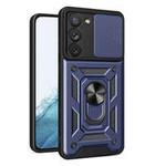 Etui Hybrid Armor Camshield Etui Do Samsung Galaxy S23 Pancerny Pokrowiec Z Osłoną Na Aparat Niebieskie Case