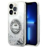 ETUI Karl Lagerfeld iPhone 14 Pro 6,1" srebrny/silver hardcase Liquid Glitter RSG