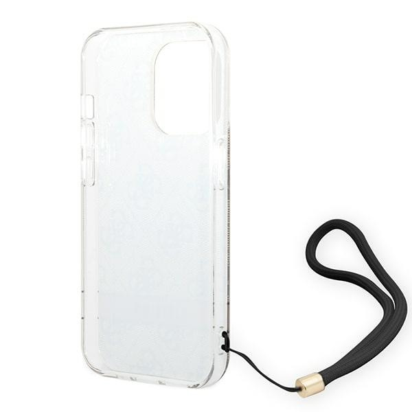 Etui GUESS Apple iPhone 14 Pro 4G Print Strap Brązowy Hardcase