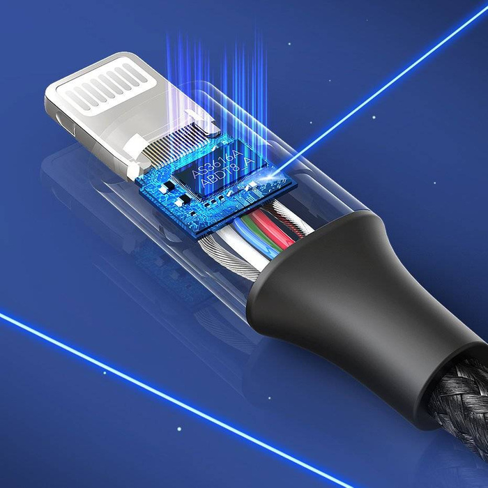 Ugreen kabel przewód MFI (Made For iPhone) USB Typ C - Lightning 3 A 1 m czarny (US304 60759)