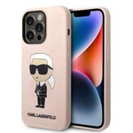 Etui KARL LAGERFELD Apple iPhone 14 Pro Max Silicone NFT Ikonik Magsafe Różowy Hardcase