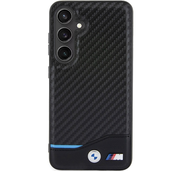 Etui BMW BMHCS24S22NBCK S24 S921 czarny/black Leather Carbon Case