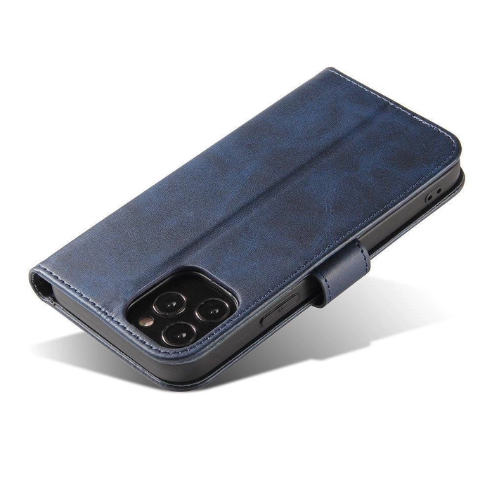 Magnet Case elegancki futerał etui pokrowiec z klapką i funkcją podstawki Xiaomi Redmi Note 11S / Note 11 niebieski