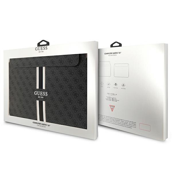 Guess Sleeve GUCS16P4RPSK 16" czarny/ black 4G Printed Stripes