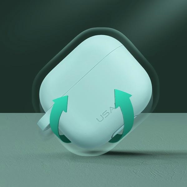 Etui USAMS Apple AirPods 3 Ochronne Silicone Różowy Case