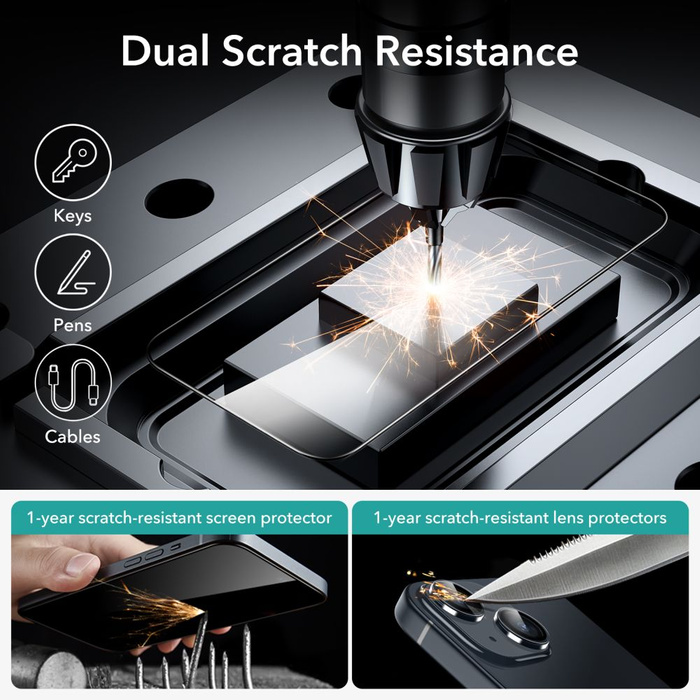 Szkło Hartowane Esr Tempered Glass 2-pack iPhone 15 Black