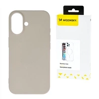 Silikonowe etui Wozinsky Silicone Case na Samsung Galaxy S25+ - beżowe