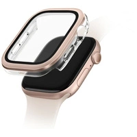 Etui Szkło Hartowane UNIQ Voute do Apple Watch Series 10 46mm różowo-złoty