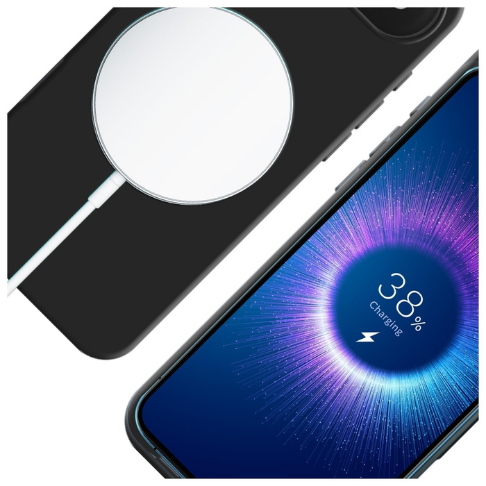 Etui 3MK iPhone 17 Air Hardy MagSilicone grafitowy