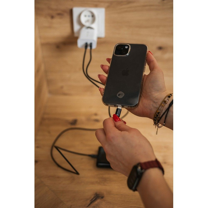 Kabel USB C do USB C Forcell F-Energy QC4.0 PD 3A 60W 1,5 m C338 czarny