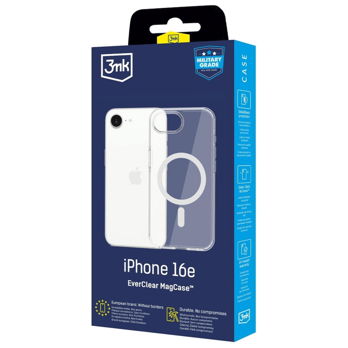 Etui 3MK EverClear MagCase do Apple      iPhone 16e