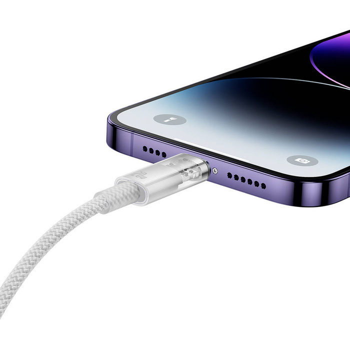 Baseus Explorer Series kabel przewód USB-C – Lightning 20W 2 m biały (CATS010302)