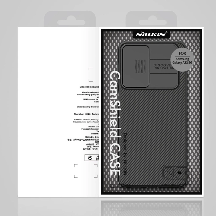 Nillkin CamShield Case etui pokrowiec osłona na aparat kamerę Samsung Galaxy A33 5G niebieski