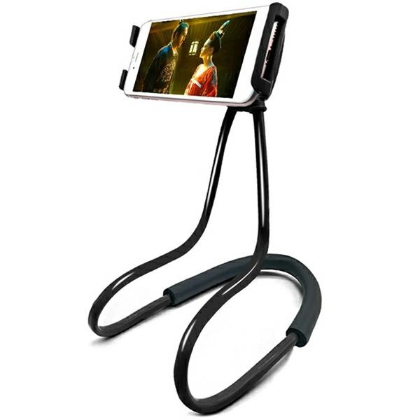 Uchwyt na szyję "Lazy" czarny/black