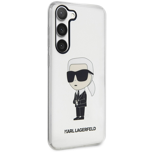 Etui Karl Lagerfeld KLHCS23MHNIKTCT S23 Plus S916 transparent hardcase Ikonik Karl Lagerfeld Case