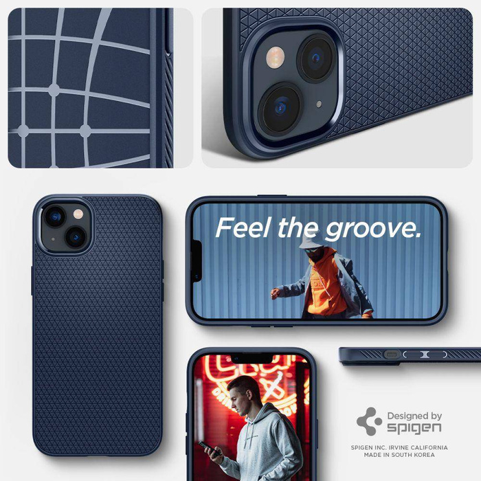 Etui Spigen Liquid Air iPhone 14 Navy Blue