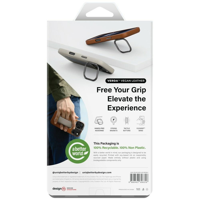 Etui UNIQ Heldro Pro do iPhone 17 Pro    Max Magclick Charging czarny