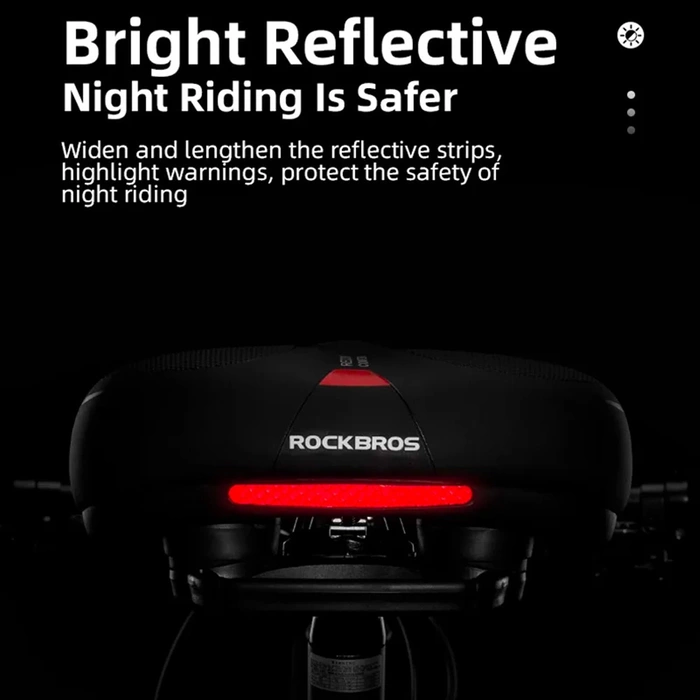 Siodełko rowerowe Rockbros AQ-6090R - czarno-czerwone