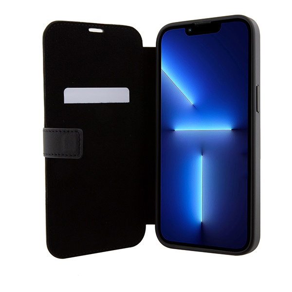 Etui Mercedes MEBKP15L8ROLK iPhone 15 Pro 6.1" czarny/black bookcase Leather Wave Patern Case