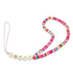 Zawieszka GUESS Phone Strap Heishi Beads Wielokolorowy Różowy