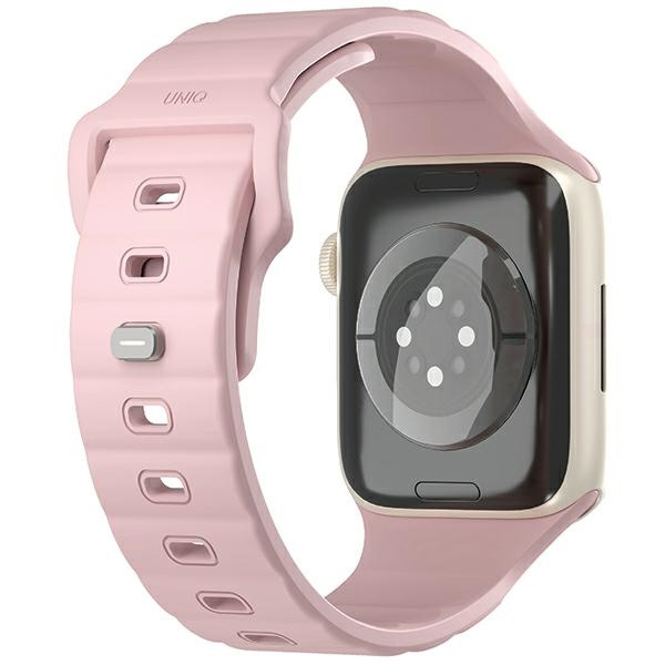 Pasek UNIQ Stride Apple Watch Series1/2/3/4/5/6/7/8/9/SE/SE2 38/40/41mm FKM Rubber Strap różowy/pale pink