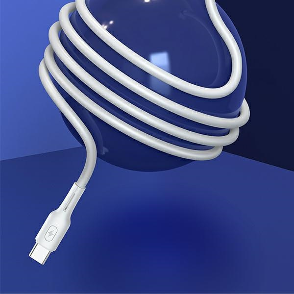 Kabel USAMS USB-C Apple Lightining U43 30W PD 1.2m Biały