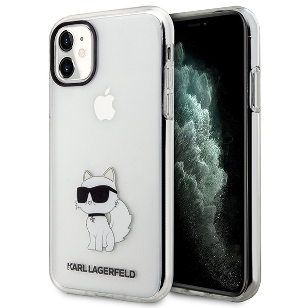 Etui Karl Lagerfeld KLHCN61HNCHTCT iPhone 11 6,1" transparent hardcase Ikonik Choupette Case