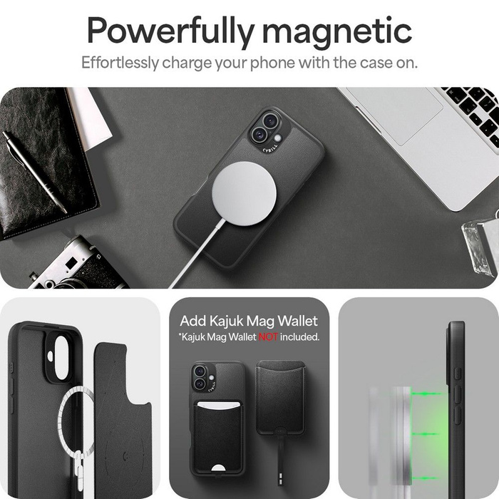 ETUI SPIGEN CYRILL KAJUK MAG MAGSAFE IPHONE 16 BLACK
