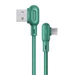 Kabel Kątowy USAMS USB-A MicroUSB U57 1,2m 2A Zielony