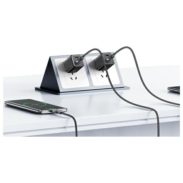 USAMS Kabel USB-A na USB-C 3A 1,2m        Aluminum Alloy Data Cable SY Series SJ718USB01 (US-SJ718)