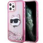Etui Karl Lagerfeld KLHCP12MLNCHCP iPhone 12/ 12 Pro 6,1" różowy/pink hardcase Glitter Choupette Head Case