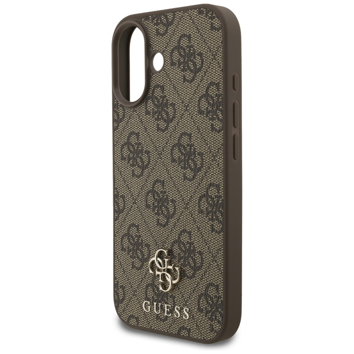 Etui Guess 4G Small Classic Logo MagSafe do iPhone 17 brązowy