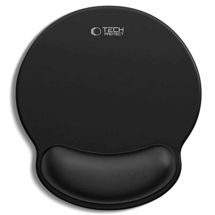 TECH-PROTECT A200 MOUSE PAD WITH GEL WRIST REST 25 x 22.5CM BLACK