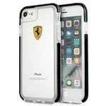 Etui FERRARI Apple iPhone 7 8 Shockproof Bezbarwny Czarny Case