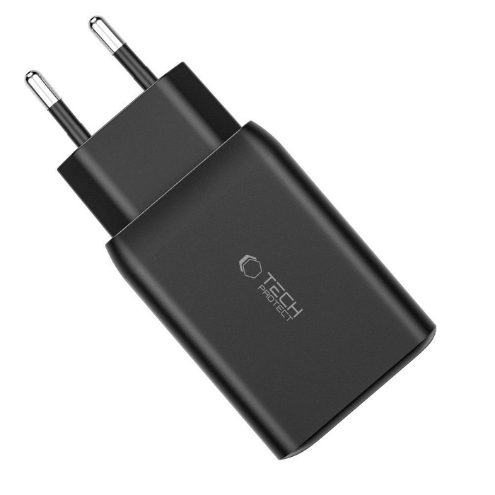 ŁADOWARKA TECH-PROTECT C65W 3-PORT NETWORK CHARGER PD65W/QC3.0 WHITE