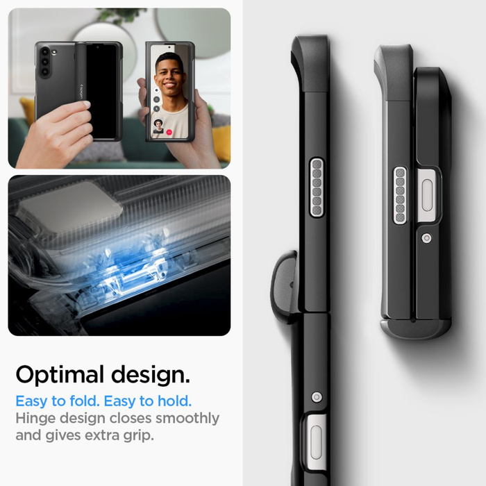 Etui Spigen Slim Armor Pro Pen Galaxy Z Fold 5 Black Case