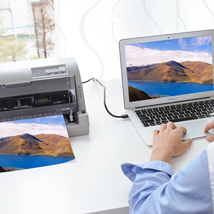 Kabel UGREEN US122 USB-A 2.0 USB-B 2.0 Do Drukarki Aktywny 10m Czarny