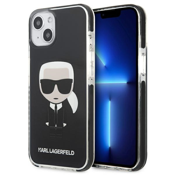 Etui KARL LAGERFELD Apple iPhone 13 Mini Iconik Karl Czarny Hardcase