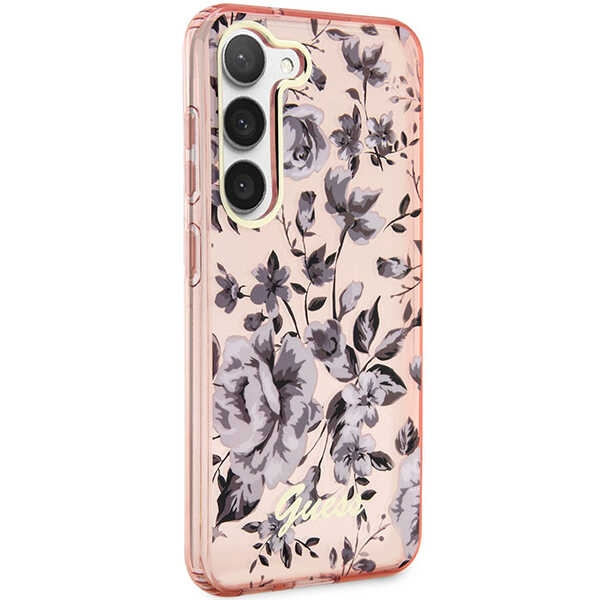 Etui Guess GUHCS23MHCFWSP S23 Plus S916 różowy/pink hardcase Flower Collection Case