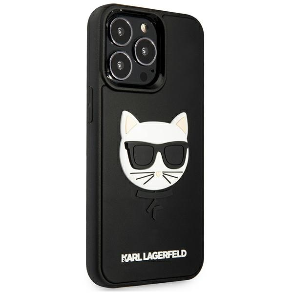 Etui KARL LAGERFELD Apple iPhone 13 Pro Max 3D Rubber Choupette Czarny Hardcase