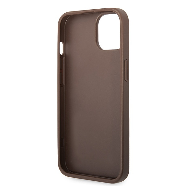 Etui Guess GUHCP15S4GMGBR iPhone 15 6.1" brązowy/brown hardcase 4G Big Metal Logo Case