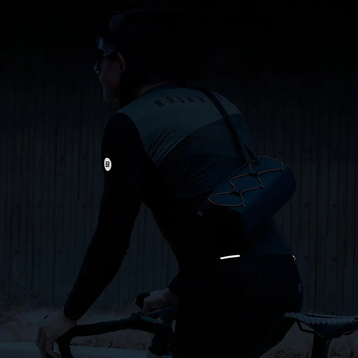 Koszulka kolarska Rockbros 15120009002 z długim rękawem wiosna/lato M - czarna