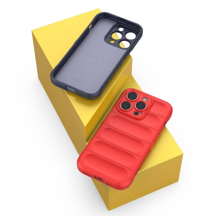 Etui Magic Shield Case Etui Do iPhone 14 Pro Elastyczny Pancerny Pokrowiec Burgundowy Case