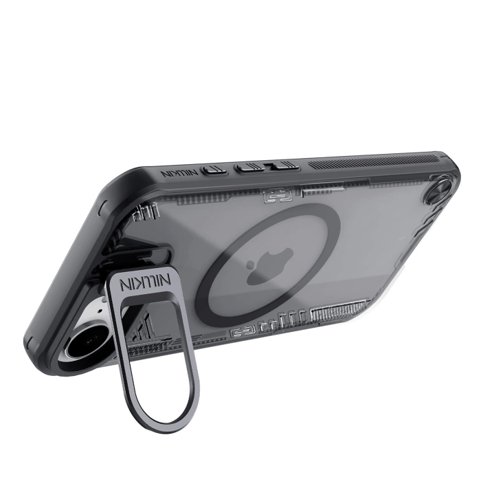 Etui Nillkin iPhone 16e Iceblade Prop Magnetic z podstawką Czarne