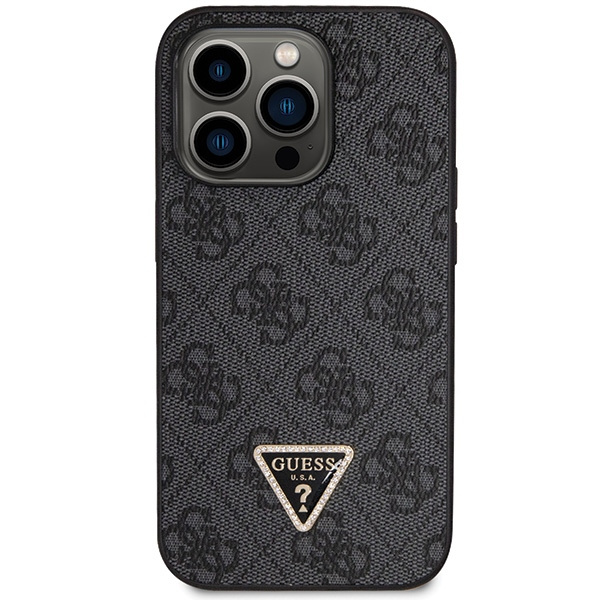 Etui Guess GUHCP14LP4TDSCPK iPhone 14 Pro 6.1" czarny/black hardcase Crossbody 4G Metal Logo Case