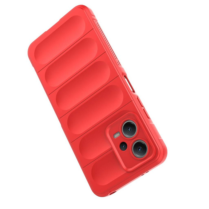 Etui Magic Shield Case etui do Xiaomi Redmi Note 12 5G / Poco X5 5G elastyczny pancerny pokrowiec czerwone Case