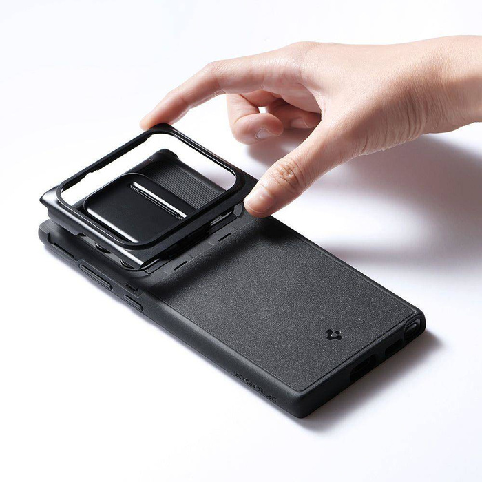 ETUI Spigen Samsung Galaxy S22 Ultra Optik Armor Czarny Case