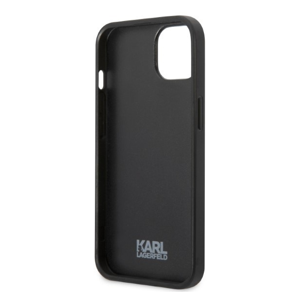 Etui Karl Lagerfeld iPhone 13 Pro / 13 6,1" Hardcase Czarny/black Monogram Ikonik Patch Case